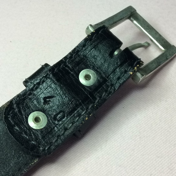 FINAL SALE PRICE Quality Black Leather Belt Size 40 - Picture 5 of 5